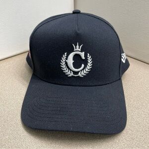 Men’s New Era x Culture Kings 9Forty A Frame Trucker Hat Cap Navy Blue Snapback